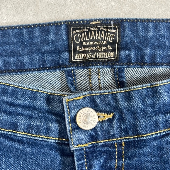 $195 CIVILIANAIRE x Allen Edmonds Made in USA Size 34 Hand Made Lux Jeans - Picture 5 of 13